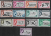 1956 Ascension Island. SG.57-69  QEII Definitives  set 13 values U/M (MNH)