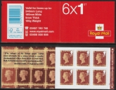 MB16  6 x 1st  contains sg.3806  175th Anniv. Penny Red. ISP Walsall.