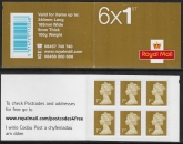 MB8a  6 x 1st Issued 2010 contains U3019  (code 'MSIL' MA10) postcodes4free lower case 'p'   7mm strip.Walsall.