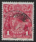 1914  Australia  SG.21cg 1d carmine.variety dot before 1' fine used.