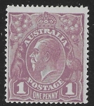 1918  Australia  SG.57f   1d violet 'variety RA joined'  U/M (MNH)