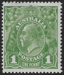 1924  Australia  SG.82  1d sage green.  U/M (MNH)