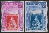 1951 Italy - SG.779-80  Centenary of First Tuscan Stamps. U/M (MNH).