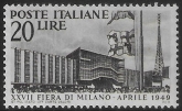 1949 Italy - SG.720  20L Sepia.  Milan Fair.  U/M (MNH).