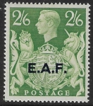 1946 Somalia  SG.S9 2/6d yellow green overprinted.  E.A.F.  mounted mint.