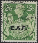 1946 Somalia  SG.S9 2/6d yellow green overprinted. E.A.F. used..