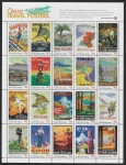 2013 New Zealand. Classic Travel Posters. SG.3469-88 sheetlet of 20 values U/M (MNH). LAST ONE