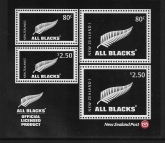 2014  New Zealand  MS.3564 All Blacks mini sheet.   U/M (MNH)