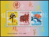 2009  New Zealand  MS. 3115  Year of the Ox mini sheet. U/M (MNH)