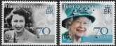 2022 Tristan Da Cunha.  SG.1339-40  Platinum Jubilee set 2 values U/M (MNH)