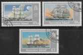 1991 Ascension. SG.536-8  175th Anniversary of British Occupation. overprinted 'British for 175 years'  set 3 values Vfu.