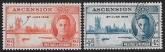 1946 Ascension  SG.48-9 Victory set 2 values Vfu.