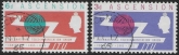 1965 Ascension. SG.87-8  ITU Centenary set 2 values Vfu.