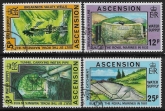 1977 Ascension SG225-8 Water Supplies Set of 4 Values VFU
