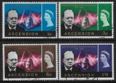 1966 Ascension SG91-4 Churchill Commemoration Set of 4 Values VFU