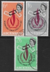 1968 Ascension SG.110-12  Human Rights Year set 4 values superb used.