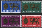 1966 Ascension SG103-6 Opening of BBC Relay Station Set of 4 Values VFU