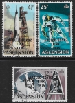 1975 Ascension SG192-4 Apollo-Soyuz Space Link Set of 3 Values VFU