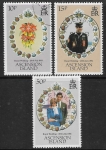 1981 Ascension SG302-4 Royal Wedding Set of 3 Values VFU