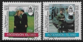 1986 Ascension SG407-8 Royal Wedding Set of 2 Values VFU