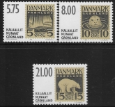 2001 Greenland SG.400-2  Essays for 1st Greenland Stamps U/M (MNH)