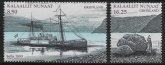 2008 Greenland SG.565-6 Alfred Erik Nordenskiold's Expeditions. U/M (MNH)