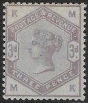 3d lilac SG.191 letters 'MK'
