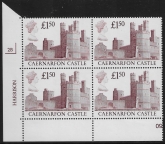 UK2 (SG.1411) £1.50  cylinder Block of 4 cylinder 2B Harrison U/M (MNH)