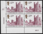 UK7 (SG.1612) £1.50  cylinder Block of 4 cylinder 2M Harrison U/M (MNH)