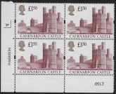 UK7 (SG.1612) £1.50  cylinder Block of 4 cylinder 2P Harrison U/M (MNH)