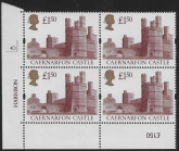 UK8 (SG.1612) £1.50  cylinder Block of 4 cylinder 4D  Harrison U/M (MNH)