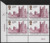 UK7 (SG.1612) £1.50  cylinder Block of 4 cylinder 2I  Harrison U/M (MNH)