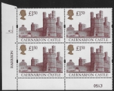 UK9 (SG.1612) £1.50  cylinder Block of 4 cylinder 4O  Harrison U/M (MNH)
