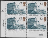 UK10 (SG.1613) £2  cylinder Block of 4 cylinder 2C Harrison  U/M (MNH)