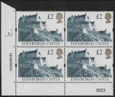 UK11 (SG.1613r) Re-Engraved £2  cylinder Block of 4 cylinder 3L Harrison  U/M (MNH)