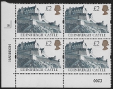 UK11 (SG.1613r) Re-Engraved  £2  cylinder Block of 4 cylinder 3B Harrison  U/M (MNH)