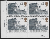 UK11 (SG.1613r) Re-Engraved £2  cylinder Block of 4 cylinder 4D Harrison  U/M (MNH)