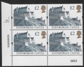 UK12 (SG.1613r) Re-Engraved £2  cylinder Block of 4 cylinder 4J PVA Harrison  U/M (MNH)