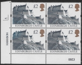 UK12 (SG.1613r) Re-Engraved £2  cylinder Block of 4 cylinder 4C PVA Harrison  U/M (MNH)
