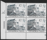 UK3 (SG.1412) £2  cylinder Block of 4 cylinder 1E Harrison  U/M (MNH)