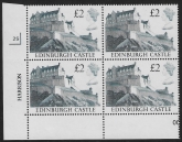 UK3 (SG.1412) £2  cylinder Block of 4 cylinder 2S Harrison  U/M (MNH)