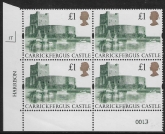 UK5 (SG.1611) £1  cylinder Block of 4 cylinder 1T Harrison  U/M (MNH)