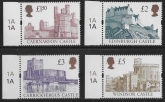 1997 Castles SG.1993-6  Enschéde set 4 values with Cylinder Tab U/M (MNH)