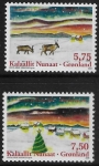 2008  Greenland MS.557-8  Christmas U/M (MNH)