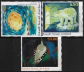 2010  Greenland SG.597-9  Modern Art. U/M (MNH)