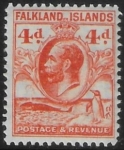 1932 Falkland Islands SG.120 4d orange  U/M (MNH)