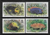 1980 Ascension SG270-3 Fish Set of 4 Values VFU