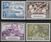 1949. Dominica SG.114-7  Universal Postal Union set 4 values U/M (MNH)