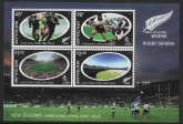 2004 New Zealand  MS.2677  Rugby Sevens mini sheet.U/M (MNH)