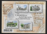 2014 France MS.5539 Pilgrim routes to grave of Apostle James..  U/M (MNH)